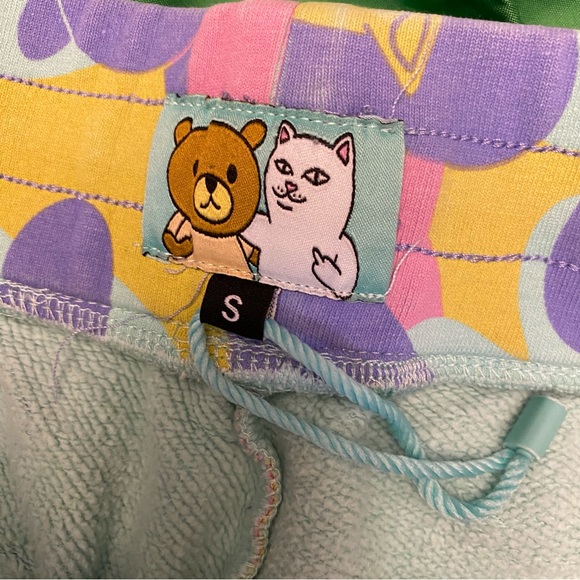 Teddy Fresh x Ripndip collar 2.0 Camo sweatpants size S joggers - Picture 3 of 10